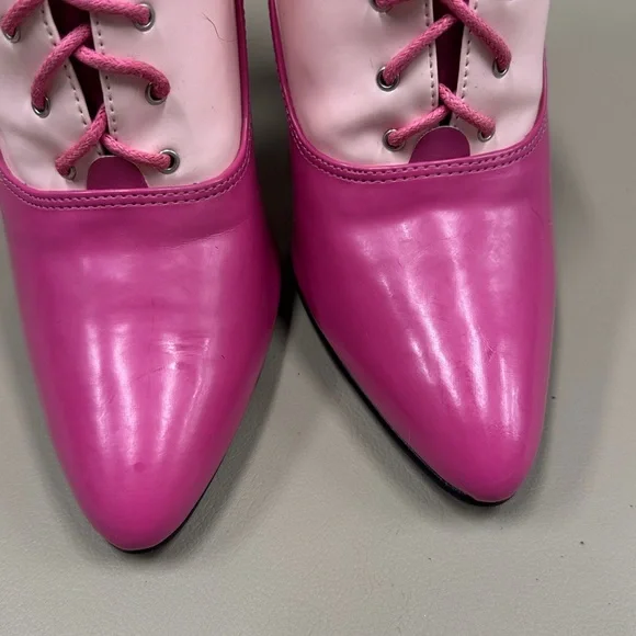 Sexy Stylish Pink Jante Lace-Up Heels - Picture 4 of 10